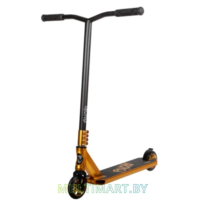 Самокат Novatrack Psycho 110A.PSYCHO.GD21 (черный/золотистый, 2021)